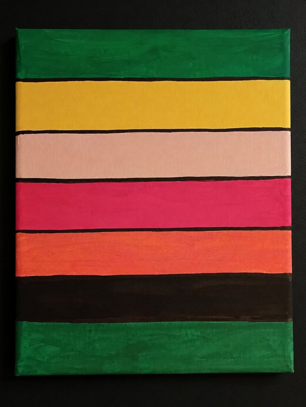 Colorful Horizontal Stripe Painting